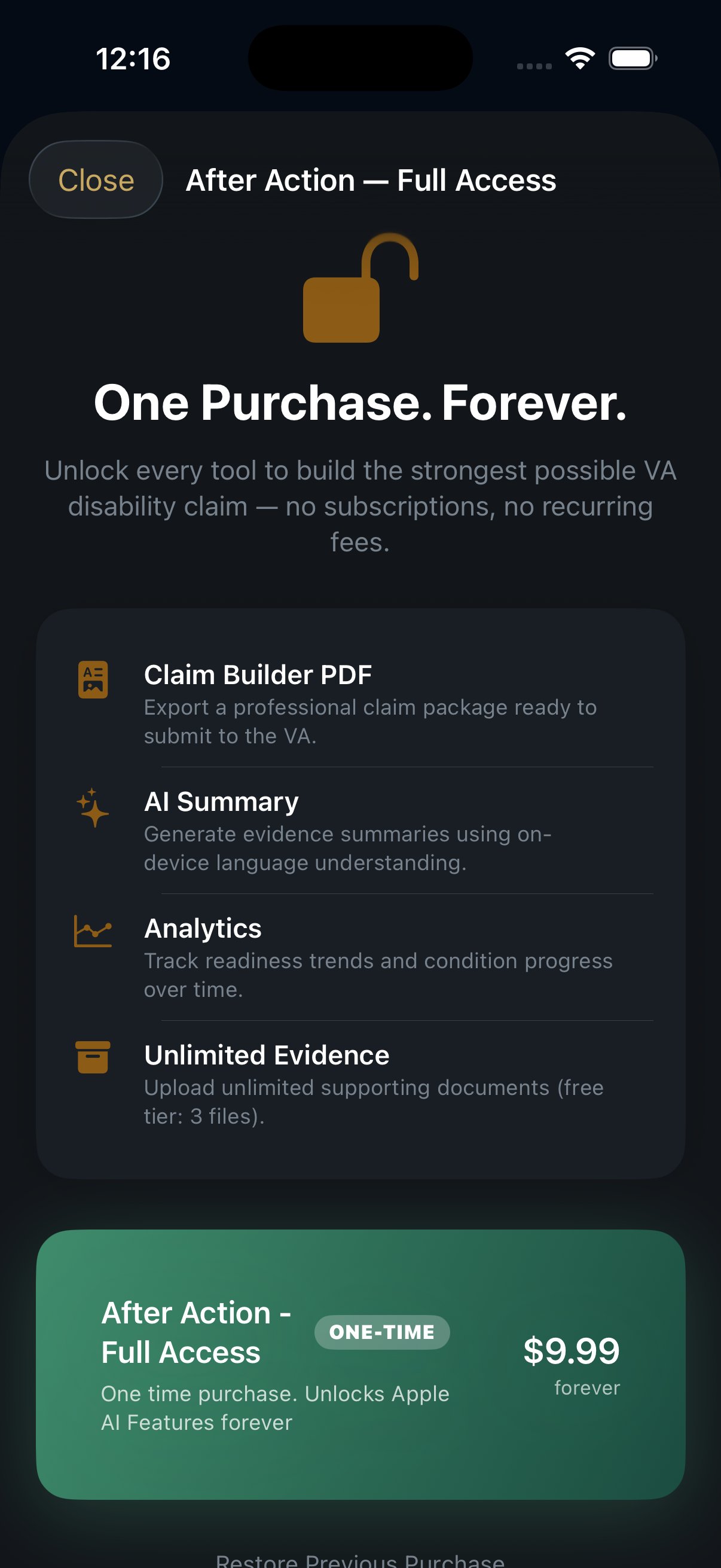 VA compensation calculator showing combined rating and monthly estimate